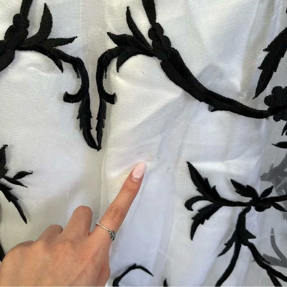 Disney Enchanted Strapless Embroidered Gown 8 | Formal Glam Ballgown Dress - Picture 12 of 14